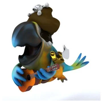 Fun parrot 스톡 일러스트