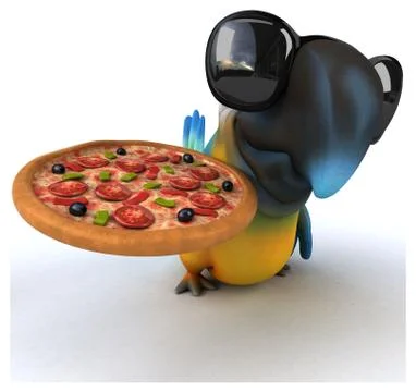 Fun parrot Stock Illustration