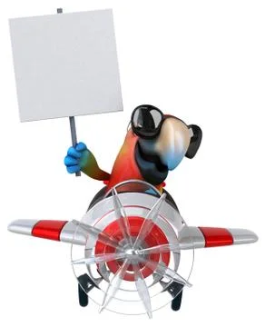 Fun parrot 스톡 일러스트