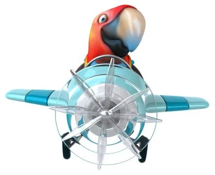 Fun parrot Stock Illustration
