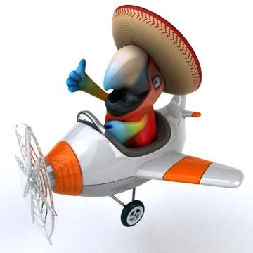 Fun parrot 스톡 일러스트