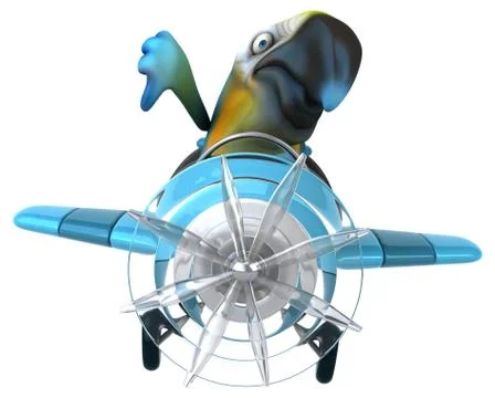 Fun parrot Stock Illustration