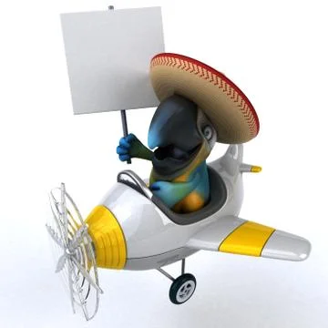 Fun parrot Ilustración de archivo