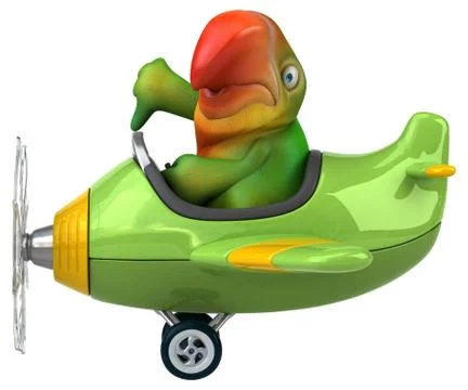 Fun parrot Stock Illustration