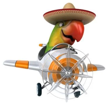 Fun parrot 스톡 일러스트