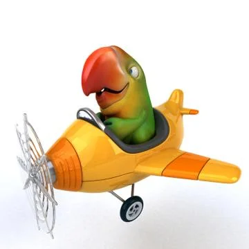 Fun parrot Ilustración de archivo