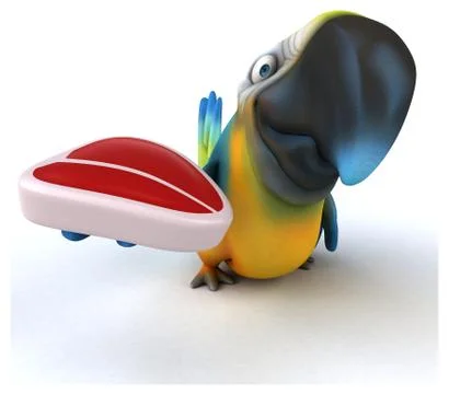 Fun parrot Ilustración de archivo