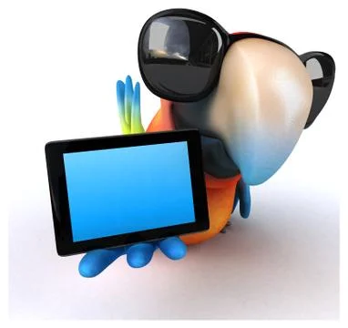 Fun parrot Ilustración de archivo