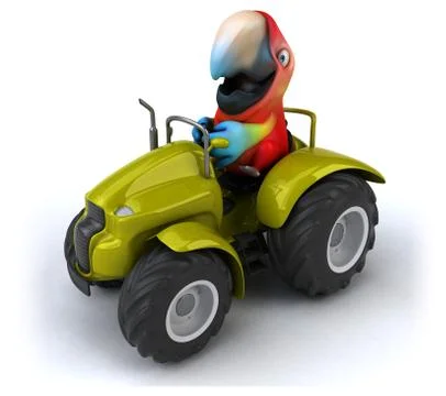 Fun parrot Stock Illustration