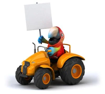 Fun parrot Stock Illustration