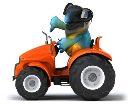 Fun parrot Stock Illustration