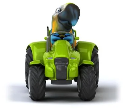 Fun parrot Stockillustratie