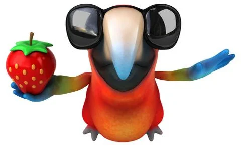 Fun parrot Stock Illustration
