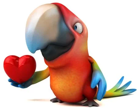 Fun parrot Stock Illustration