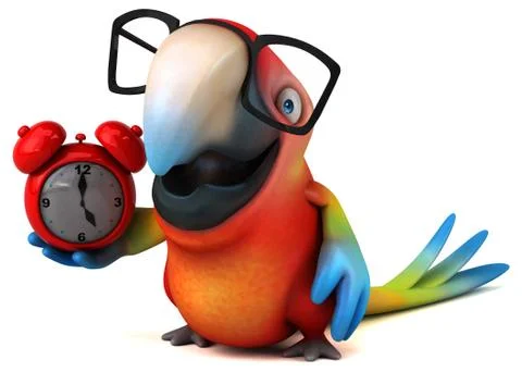 Fun parrot Stock Illustration