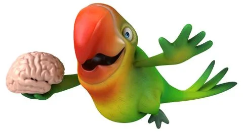 Fun parrot Stock Illustration