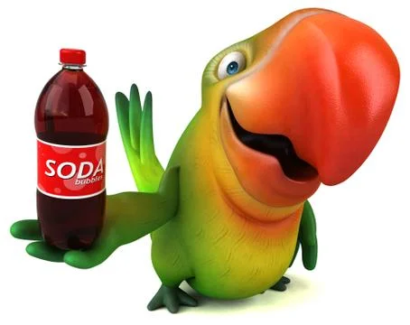 Fun parrot Stock Illustration