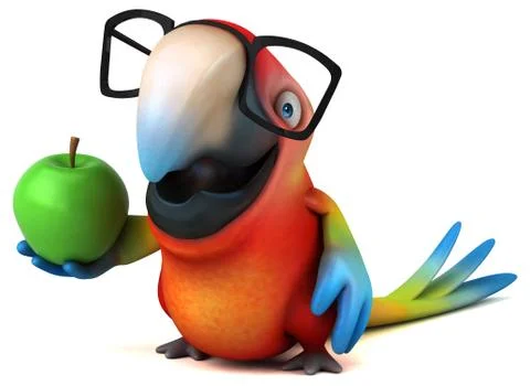 Fun parrot Stock Illustration