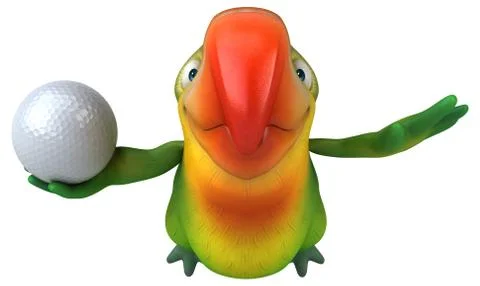 Fun parrot Stock Illustration