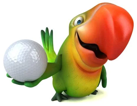 Fun parrot Stock Illustration