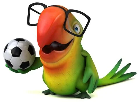 Fun parrot Stock Illustration