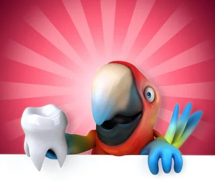 Fun parrot Stock Illustration