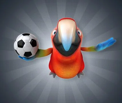 Fun parrot 스톡 일러스트