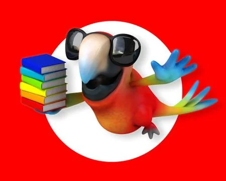Fun parrot Stock Illustration