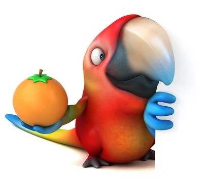 Fun parrot 스톡 일러스트