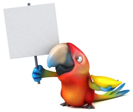 Fun parrot Stock Illustration