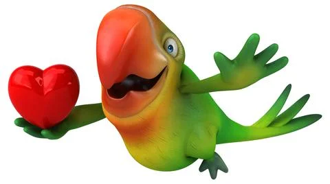 Fun parrot Stock Illustration