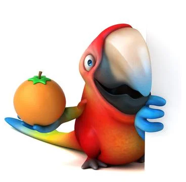 Fun parrot 스톡 일러스트