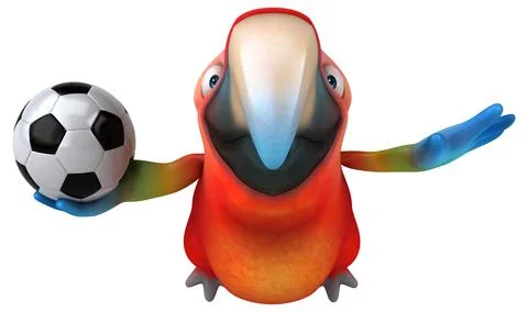 Fun parrot 스톡 일러스트