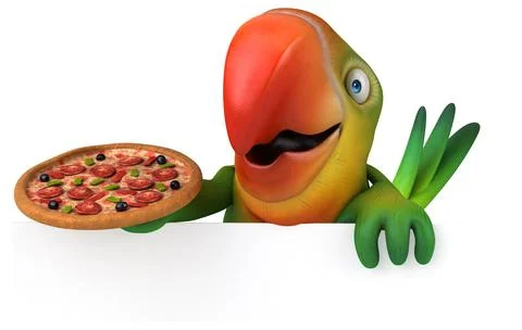 Fun parrot 스톡 일러스트