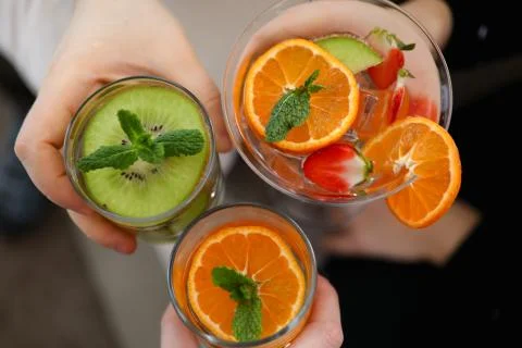 Fun party with drinks Stock Photos