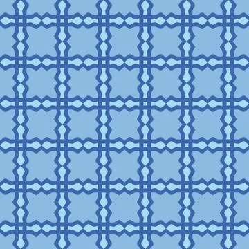Fun pattern with dark and light blue decorations Stock Illustration
