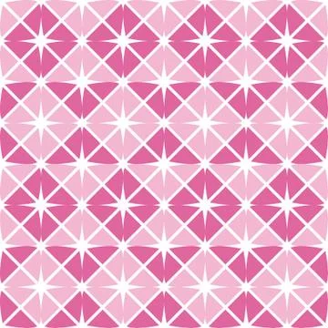 Fun pattern with dark and light pink shapes Stock Illustration