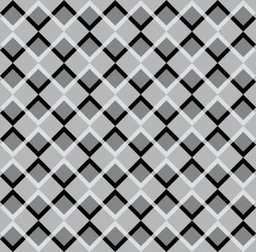 Fun pattern with grey and black rhombus Stock Illustration