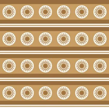 Fun pattern with sun on brown background Stock Illustration