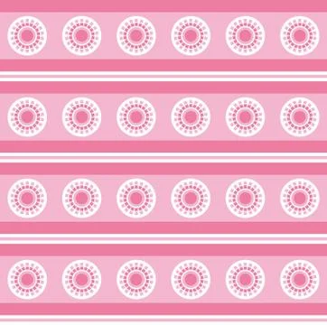 Fun pattern with sun on pink background Illustrazione stock