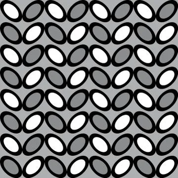 Fun pattern with white grey and black decorations Stock Illustration