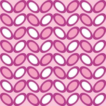 Fun pattern with white pink and violet decorations Stock Illustration