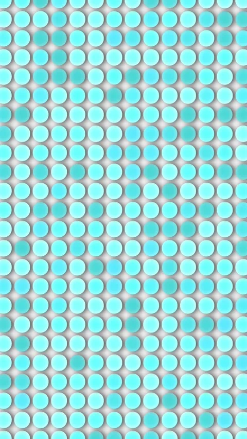 Fun patterns of colored dots moving on a screen in bright shades of blue and Stock Footage 331202824