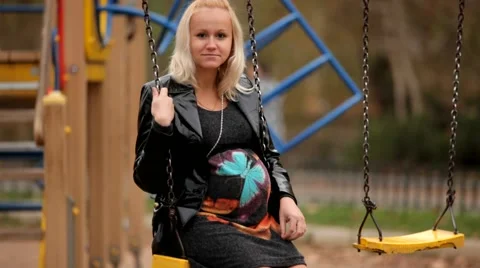 Fun For The Pregnant Stock Footage 52548246
