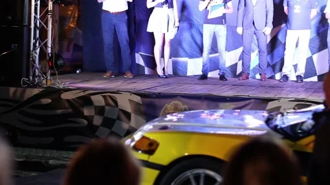 Fun protest. Funny and sexy police officers dancing in middle of energetic crowd Stock Footage 144542453