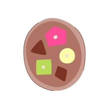 Fun puzzles toy cartoon vector illustration Illustrazione stock