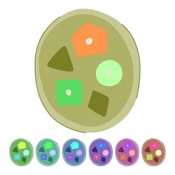 Fun puzzles toy vector cartoon graphic 库存插图