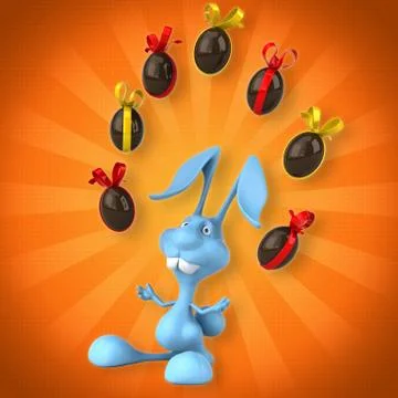 Fun rabbit Stock Illustration