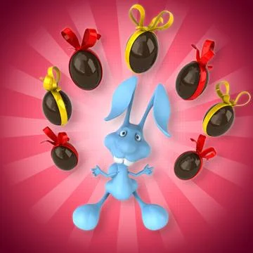 Fun rabbit Stock Illustration