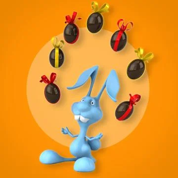 Fun rabbit Stock Illustration